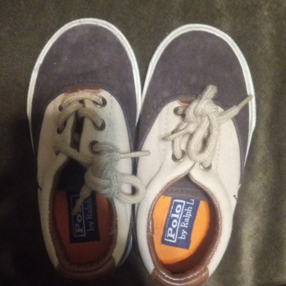 Polo by Ralph Lauren Kids' Brown and Cream Sneakers